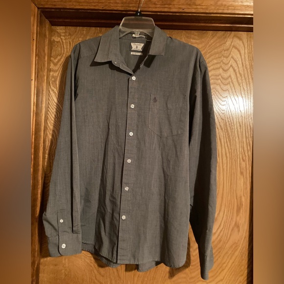 Volcom men’s date night, long sleeve shirt, size medium - Picture 1 of 8